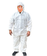 50x Disposable Protective Coverall w/Hood Elastic Cuff Painting Lab work... - €130,67 EUR+