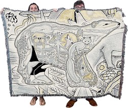 Polar Bear Blanket - Animal Spirits Totem by Sue Coccia - Gift Tapestry, 72x54 - £62.19 GBP