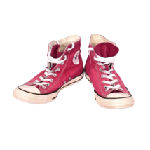 Converse All Star Hi Top Magenta Berry Canvas Shoes Woman’s Size 11.5 Men 9.5 - £22.28 GBP