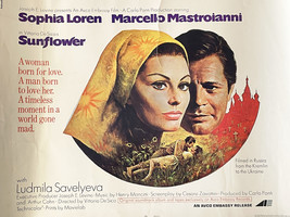 Sunflower 1970 vintage movie poster - £78.66 GBP