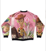 NWT Oh My Disney Toy Story Buzzlight Year Woody Pullover Sweatshirt Size M - £99.16 GBP