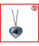 NFL Heart Necklace - 22 Inch Chain with Enameled Team Colors for Fans - $481.90 MXN