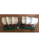 Antique Covered Wagon Salt And Pepper Shakers-VERY RARE VINTAGE-SHIPS N ... - $197.19 CAD