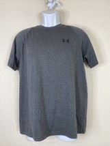 Under Armour Heatgear Men Size M Gray Loose Performance T Shirt Short Sl... - $8.62