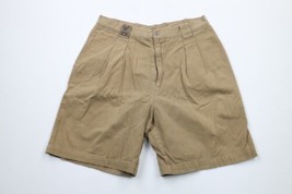 Vtg 90s Guess Country Club Mens 32 Faded Pleated Golfing Chino Shorts Beige USA - £35.01 GBP