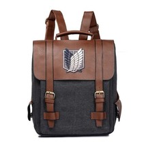   Cosplay Backpack Vintage Canvas Backpa Leather School Bag Portable Travel Bag  - £139.14 GBP