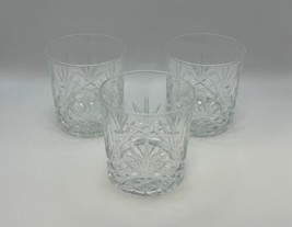 Set of 3 Royal Doulton Crystal MONIQUE Old Fashioned Glasses - £55.96 GBP