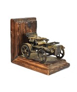  Antique Car Metal Wood Bookend Vintage   - $44.93 CAD