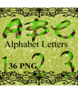 ABC and 123 Halloween W2-Digital Kit-Jewelry Tag-Clipart-Gift Tag - $37.50 MXN