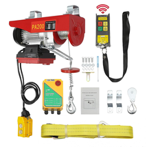 Wireless 2In1 Electric Hoist with 440 LBS Capacity - Remote Control &amp; Si... - £206.50 GBP