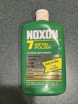 Noxon Multi-Purpose 7 Metal Polish Liquid 12 Oz Htf Discontinued Nos 90% Full - $80.19