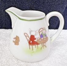 Antique Sunbonnet Sue Farmer Jim Nippon Milk Jug Creamer 3 1/4 Inch - $18.32