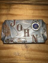 vintage TEAMSTERS UNION HOOK-FAST BELT BUCKLE 1940s - $24.75