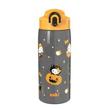 Zak Designs Hello Kitty Halloween Kids Durable Straw Water Bottle Black ... - $19.79