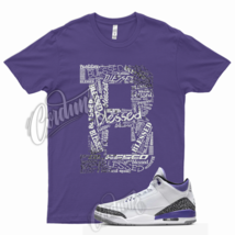 BLS T Shirt for J1 3 Dark Iris Varsity Court Purple Cement Grey Elephant 13 - £18.25 GBP+