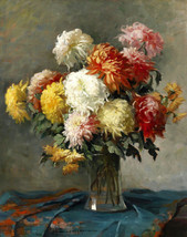 Giclee Chrysanthemum with still life art painting HD printed on canvas - $8.59+