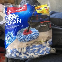 O-Cedar Easy Wring Rinse Clean Mop Refill Blue New In Package - £8.00 GBP