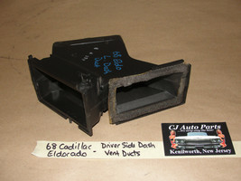 OEM 68 Cadillac Eldorado LEFT DRIVER SIDE DASH A/C HEATER VENT DUCT #148... - $74.24