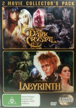 The Dark Crystal + Labyrinth DVD | Jim Henson&#39;s | Region 4 - £11.17 GBP