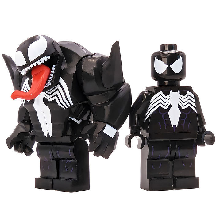 Minifigure Comic Venom &amp; Symbiote Spider Man 2 In 1 US Seller - $14.31