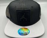 Air Jordan Trucker Hat Men Black Jumpman Snap Back Cap New - $74.94