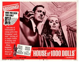 *HOUSE OF 1,000 DOLLS (1967) White Slavers Vincent Price &amp; Martha Hyer AIP Camp - £75.93 GBP