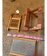 Lot O 3 Primitive Ancien Chinois Bois Fromage Râpe, Portatif Planche à L... - $56.99