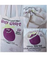 Vintage Funny Face Drink Mix &quot;Goofy Grape&quot; Shopping Bag - Retro Collecti... - $22.50