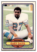 1980 Topps Gary Davis Miami Dolphins RC Football Card VFBMC - £6.13 GBP