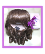 Vtg Brown Carlotta Wig for Antique Bru Jumeau Bisque Doll 13 - 14&quot; Globa... - $28.98