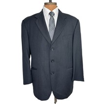 Paolo Vista Sport Coat 44R Wool Gray 2 Button Jacket Vitale Barberis Can... - £40.12 GBP