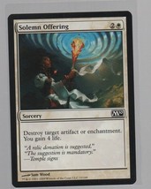 Solemn Offering - Magic the Gathering CCG - Magic 2010 - Sam Wood - Wizards. - £1.34 GBP