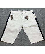 NEW FWRD Denim White Jean Shorts Slim Fit Men&#39;s Size 36 Hip Hop KG JD - $470.22 MXN
