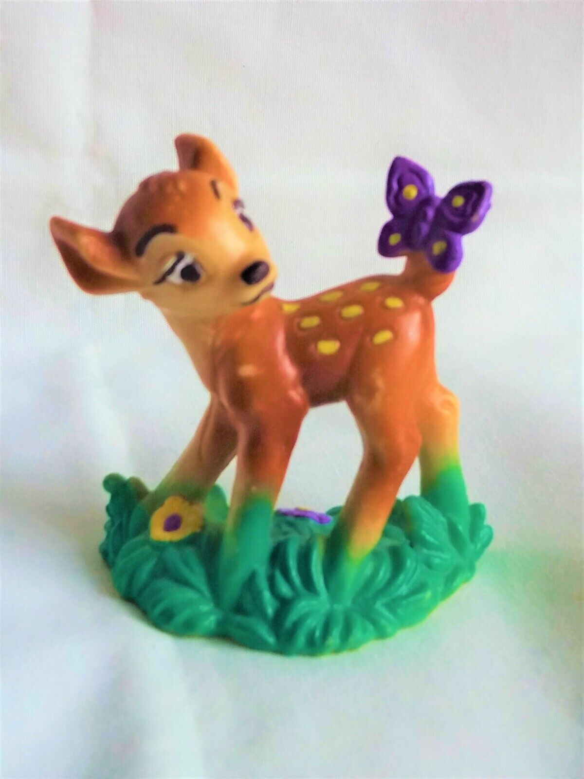 Vintage Toy Disney Bambi PVC Figure Figurine Bully West Germany Cake Topper 1982 - $6.22