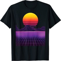 Outrun Synthwave Vaporwave Aesthetic 80&#39;s Retro T-Shirt Size S-5XL - £11.18 GBP+