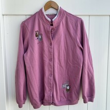 Blair Women Embroidered Cardigan Pink Sweater Cardigan Cats Kittens Medium - £19.60 GBP