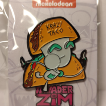 Invader Zim Gir Krazy Taco Enamel Pin Official Cartoon Collectible Badge - £12.85 GBP