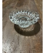 1 KIG Malaysia Clear Crystal Pressed Glass Tapered Candle Stick Holder - $9.50