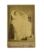 Antique Infant Cabinet Card Photo Oscar Hammond Vincennes IN ID’d Memorial - €32,39 EUR