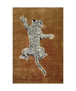 BROWN LEOPARD RUNNER HAND TUFTED RUG,CUT PILE RUG,AREA RUG,SOFT RUG,KIDS... - $83.98+