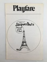 1975 Playfare John Attle in Jacques Brel Is Alive and Well and Living in... - $18.97