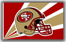 San Francisco 49ers Football Helmet Memorable Flag 90x150cm 3x5ft Best B... - £11.12 GBP