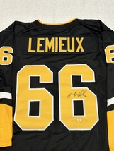 Mario Lemieux Signed Pittsburgh Penguins Hockey Jersey COA - £219.39 GBP