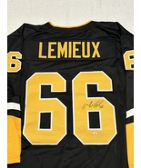 Mario Lemieux Signed Pittsburgh Penguins Hockey Jersey COA - £222.36 GBP