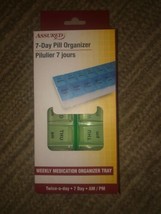 Assured 7 Day Pill Box Medication Organizer Medicine Holder For 2 Times ... - $14.73