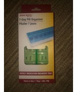 Assured 7 Day Pill Box Medication Organizer Medicine Holder For 2 Times ... - $14.73