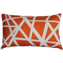 Bird's Nest Orange Throw Pillow 12x19, with Polyfill Insert - £31.93 GBP