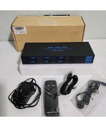 HDMI KVM Switch 2 Monitors 3 Computers, 4K@60Hz, 4 USB 3 Ports KVM Switch  - $65.41