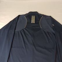 Adidas Climalite Men's Blue Full Zip Pockets Long Sleeve Shirt Size Large L image 14