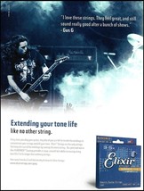 Firewind Gus G. 2012 Elixir Nanoweb Electric Guitar Strings advertisement print - £2.95 GBP